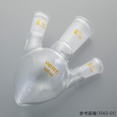【1543-09】三ツ口梨形フラスコ 2000mL 34/45-24/40 1543-09