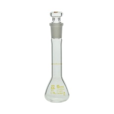 【1-8654-21-24】メスフラスコ 透明 5mL カスタムA JCSS校正付