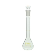 【1-8654-22-24】メスフラスコ 透明 10mL カスタムA JCSS校正付