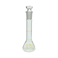 【6-240-21-24】メスフラスコ 透明 5mL スーパーグレード JCSS校正付