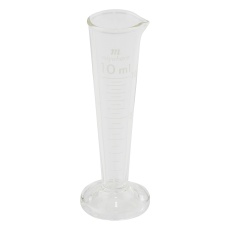 【mgw10】液量計(円錐型) 白目盛 10mL mgw10