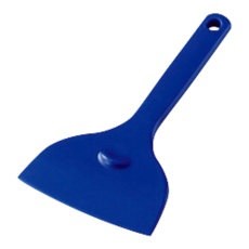 【3-6214-11】シリコンヘラ シリコンサラクリーナー ブルー