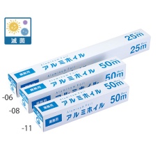 【1-1520-33】アルミホイル 300mm×13um×25m(滅菌済み)