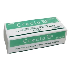 【37030】クレシアEFハンドタオルスリムEX 2枚重ね 170×218mm 1ケース(200組/袋×36袋入) 37030