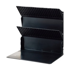 【A3577-24】1冊でも倒れないブックスタンド A4 ブラック A3577-24