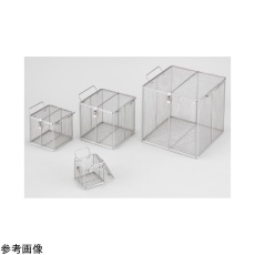 【4-4979-03】フタ付バスケット持ち手付 200×200×200