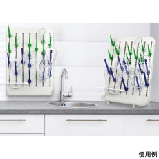 【120791】ラボ用2way乾燥ラック(卓上/壁掛け対応) ペグ72本/乾燥ラック2個付属 120791