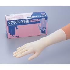 【1-8449-32】クアラテック手袋スーパーグリップ(パウダーフリー)M 100枚