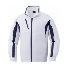 【87060】空調服長袖ジャケット シルバー M 87060