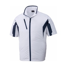 【87070】空調服半袖ジャケット シルバー 4L 87070