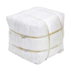 【UWC】新生地 白メリヤスウエス 縫目無し 40kg(5kg×8袋入) UWC