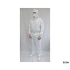 【CJ1336-1】品質と経済性を追求 マスク・フード一体続き服(白)3Lサイズ CJ1336-1