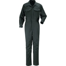 【6709-75-M】カジメイク TC長袖つなぎ服 ダークグレー M