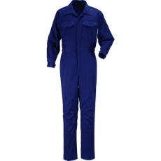 【6709-55-M】カジメイク TC長袖つなぎ服 ネイビー M
