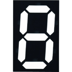 【229002】緑十字 デジタル型数字表示板(マグマック) マグネット切替式 マグマック(中) 140×90mm