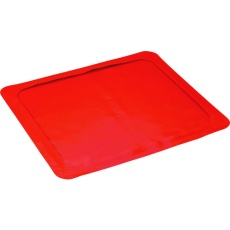 【294116】緑十字 制電ベースマット 赤 OG-MB5565 600×700mm シート別売 PVC