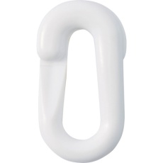 【284141】緑十字 プラスチックチェーン用ジョイント 白 PJ-6W 20×39.5(線径6Φ) 2個組