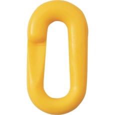 【284143】緑十字 プラスチックチェーン用ジョイント 黄 PJ-6Y 20×39.5(線径6Φ) 2個組