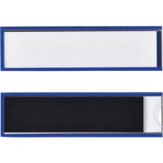 【305133】緑十字 カードケース(裏マグネット付) 青 MP-3BL 25×90mm 10枚組 硬質タイプ