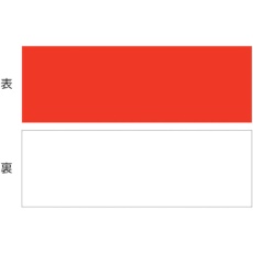 【312350】緑十字 マグネットシート(両面タイプ) 赤/白 マグネRW 100×300×1mm 両面磁力