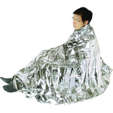 【380037】緑十字 防災用品 エマージェンシーブランケット 2200×1400mm アルミ蒸着PET