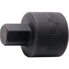 【3012M.25-8】Ko-ken ヘックスビットソケット 差込角9.5mm全長25mmサイズ8mm