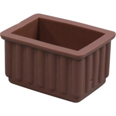 【BE-23-303】光 イス脚キャップ茶 長角 23×36