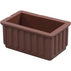 【BE-24-23】光 イス脚キャップ茶 長角 24×45