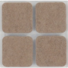 【PQ-254-2】光 硬質フェルト ブラウン25mm×25mm