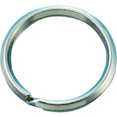 【137170】緑十字 二重リング(キーリング) 金具17 内径15.5mmΦ 10個組 スチール製