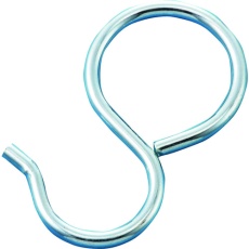 【137100】緑十字 パイプ用フック 金具10 19mmΦ用 内径22mmΦ 10個組 スチール製