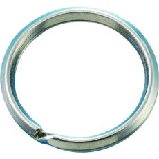 【137150】緑十字 二重リング(キーリング) 金具15 内径21.6mmΦ 10個組 スチール製