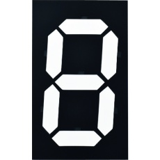 【229001】緑十字 デジタル型数字表示板(マグマック) マグネット切替式 マグマック(大) 300×180mm