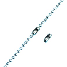 【137031】緑十字 ボールチェーン用コネクター 金具03-S 2.3mmΦ用 100個組 ステンレス製