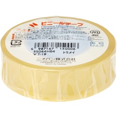 【VT-19】ニチバン ビニールテープ透明19mmX10m 1巻