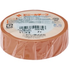 【VT-1918】ニチバン ビニールテープ茶19mmX10m 1巻