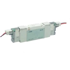 【4GB129R-00-A2N-3】CKD パイロット式5ポート弁 ベース配管