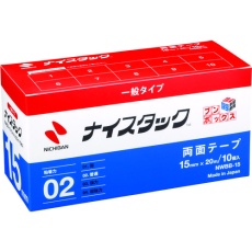 【NWBB-15】ニチバン 両面テープ ナイスタック 15mmX20m(10巻入)