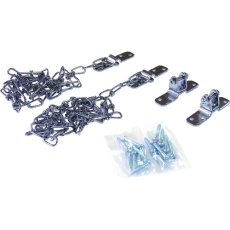 【S-205】転倒防止金具 80cm 2本入 クローム