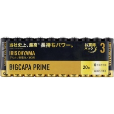 【LR6BP/20P】IRIS 102728 アルカリ乾電池 BIGCAPA PRIME 単3形 20本パック