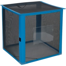 【DS2610119】テラモト 自立ゴミネット 折りたたみ式 黒600×600×700