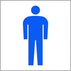 【842-62A】ユニット トイレ表示 大 男子