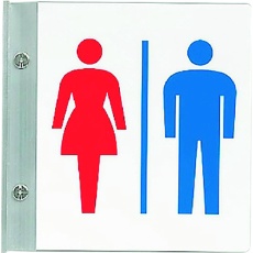 【842-54A】ユニット トイレ表示男女セット