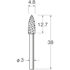 【K3815】リューター 超硬カッター