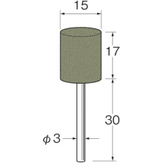 【R4364】リューター 軸付ラビン砥石(一般用)粒度(#):220