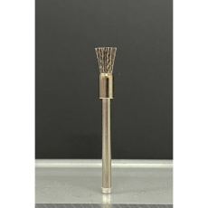 【B4219】リューター 軸付エンド型ブラシ軸径(mm):3毛材:ステンレス線