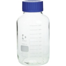 【017250-2000】SIBATA 耐熱ねじ口びん 広口 青キャップ付 2000mL