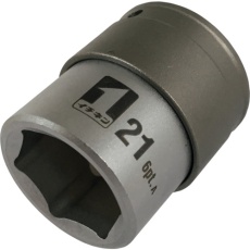 【19806】MUSTTOOL QCソケット シングル 21mm ショート 6角 IM―4W21S―6K