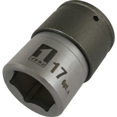 【19802】MUSTTOOL QCソケット シングル 17mm ショート 6角 IM―4W17S―6K