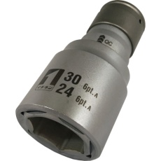 【19824】MUSTTOOL QCソケット ダブル 24×30 6角 IM―4W2430O―6K